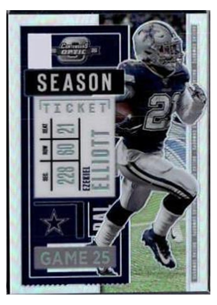 2020 Panini Contenders Optic Base Set Ezekiel Elliott #17 card