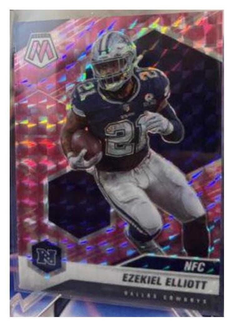 2021 Panini Mosaic Base Set Ezekiel Elliott #215 card