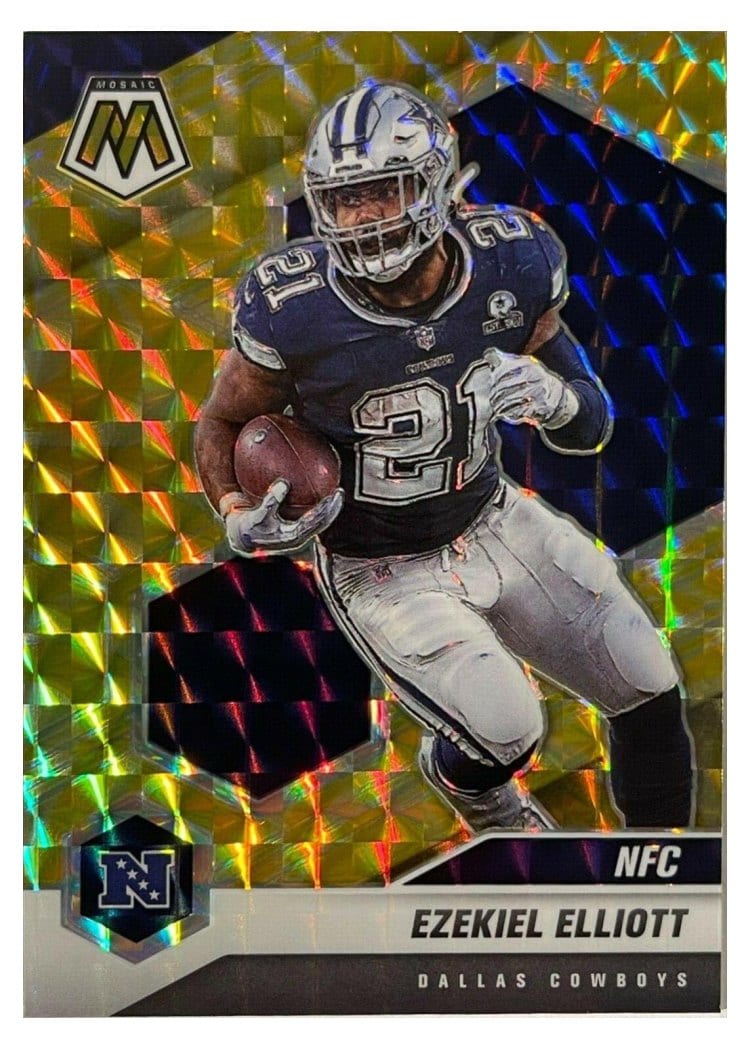 2021 Panini Mosaic Base Set Ezekiel Elliott #215 card