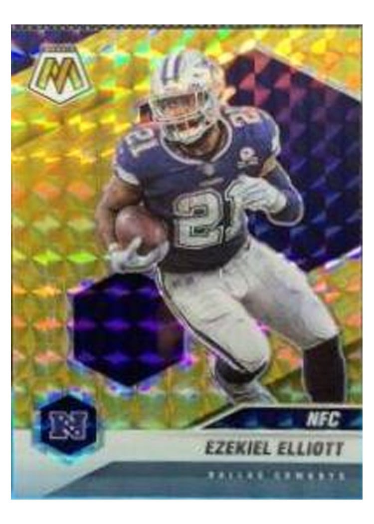 2021 Panini Mosaic Base Set Ezekiel Elliott #215 card