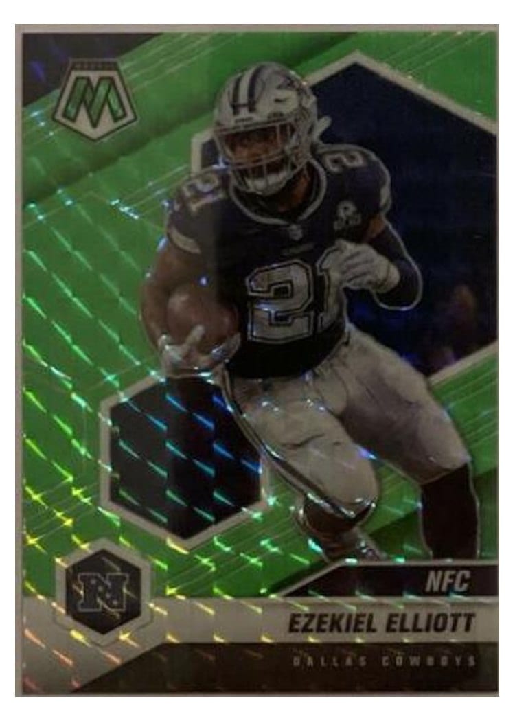 2021 Panini Mosaic Base Set Ezekiel Elliott #215 card