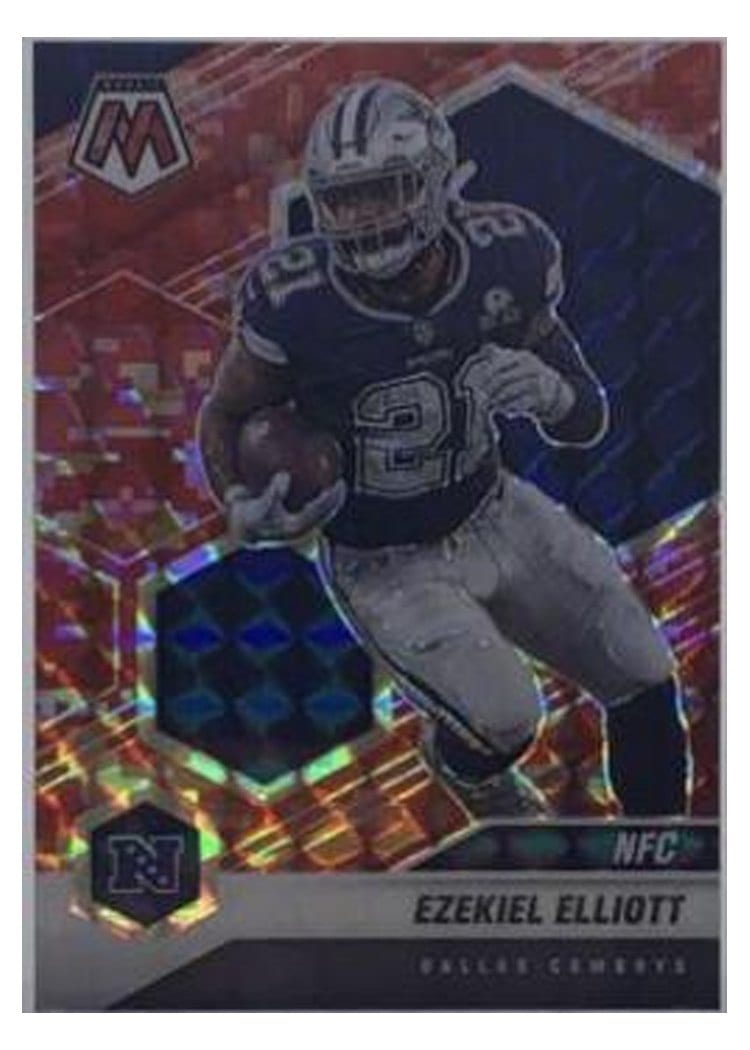 2021 Panini Mosaic Base Set Ezekiel Elliott #215 card