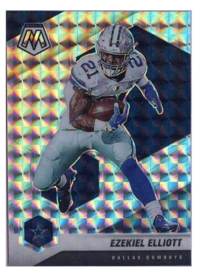 2021 Panini Mosaic Base Set Ezekiel Elliott #60 card