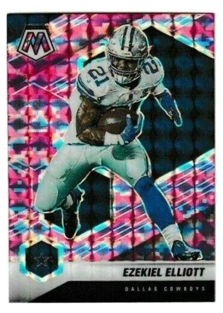 2021 Panini Mosaic Base Set Ezekiel Elliott #60 card