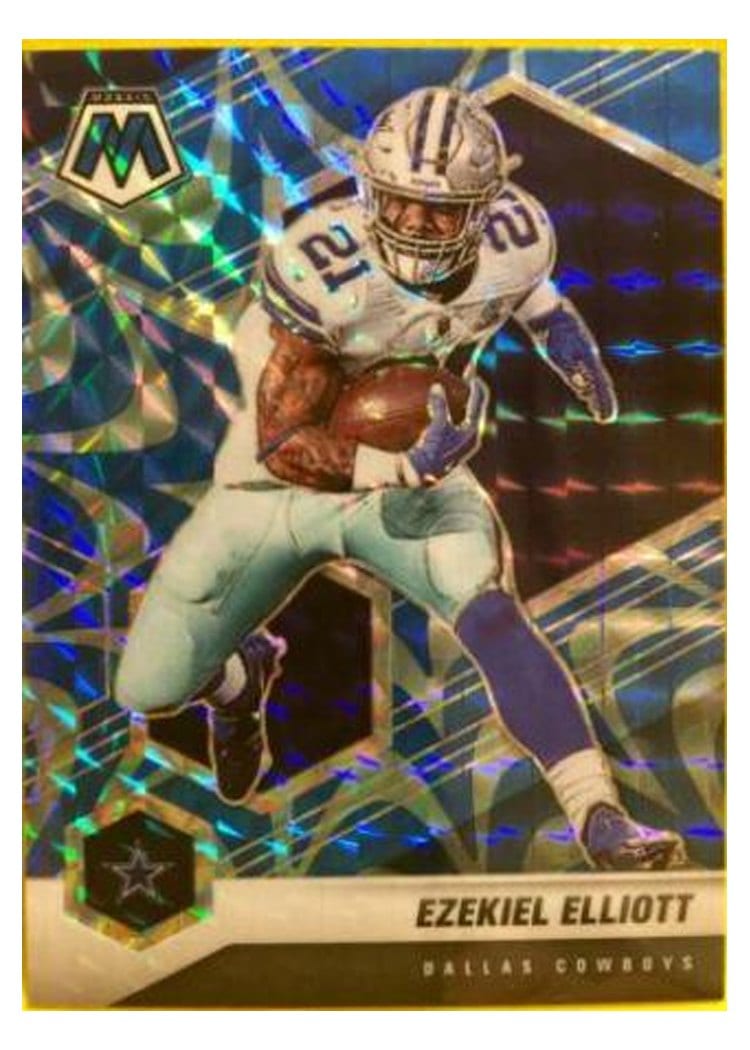 2021 Panini Mosaic Base Set Ezekiel Elliott #60 card