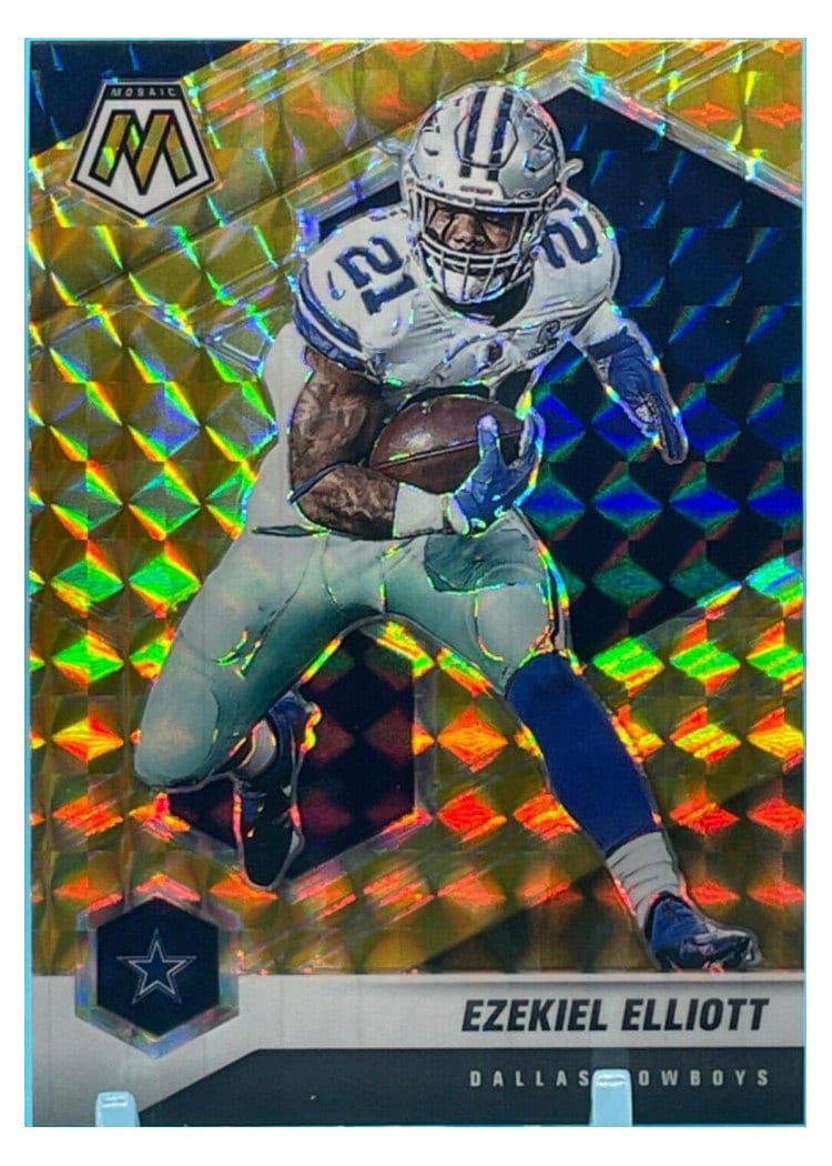 2021 Panini Mosaic Base Set Ezekiel Elliott #60 card