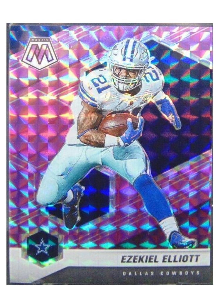 2021 Panini Mosaic Base Set Ezekiel Elliott #60 card