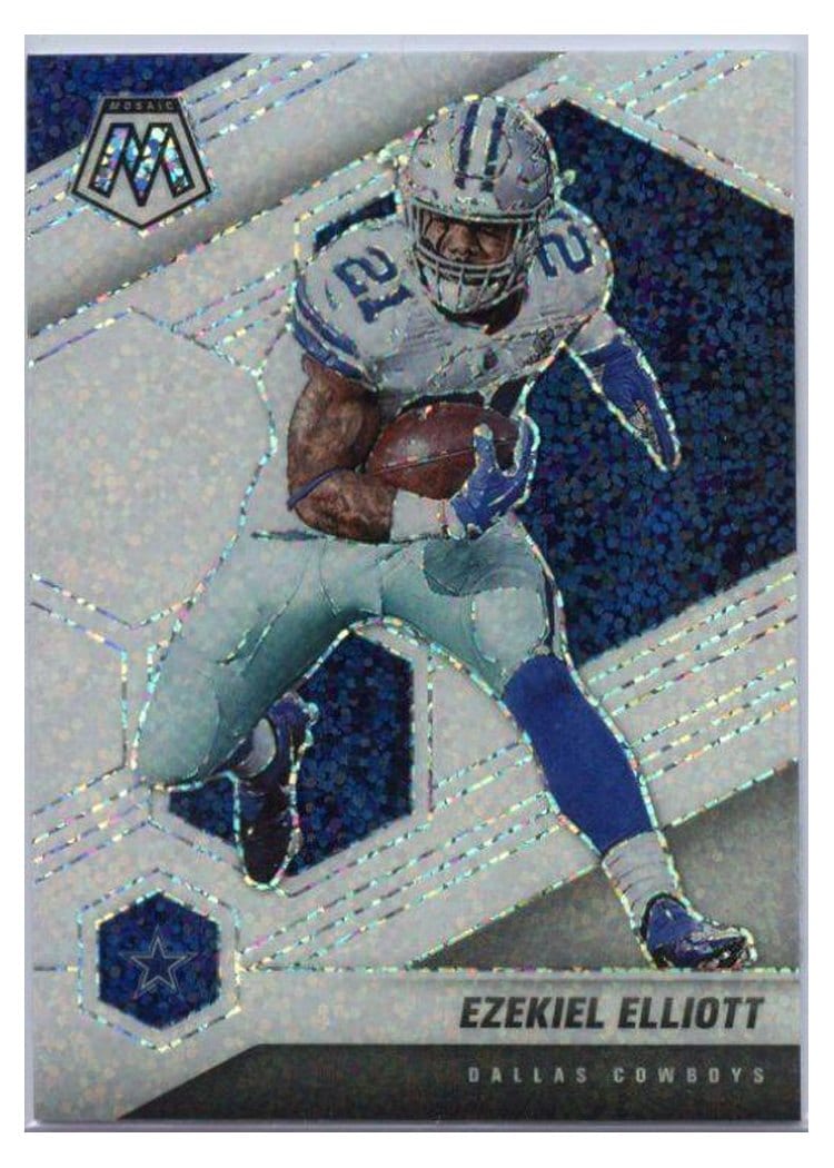 2021 Panini Mosaic Base Set Ezekiel Elliott #60 card
