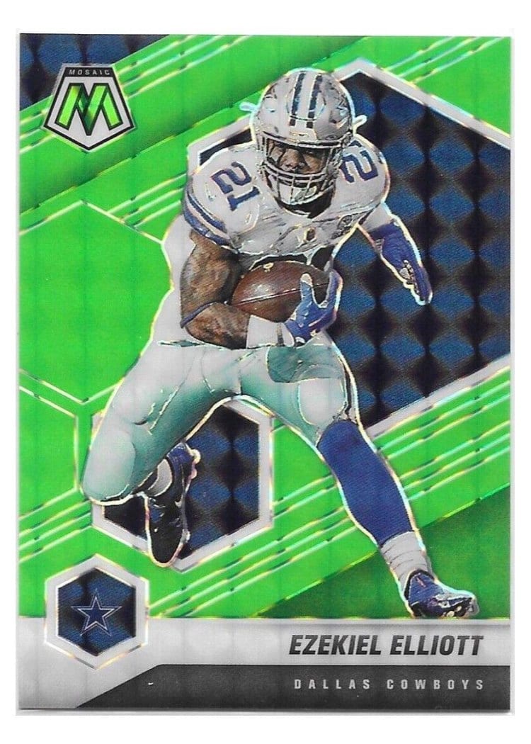 2021 Panini Mosaic Base Set Ezekiel Elliott #60 card