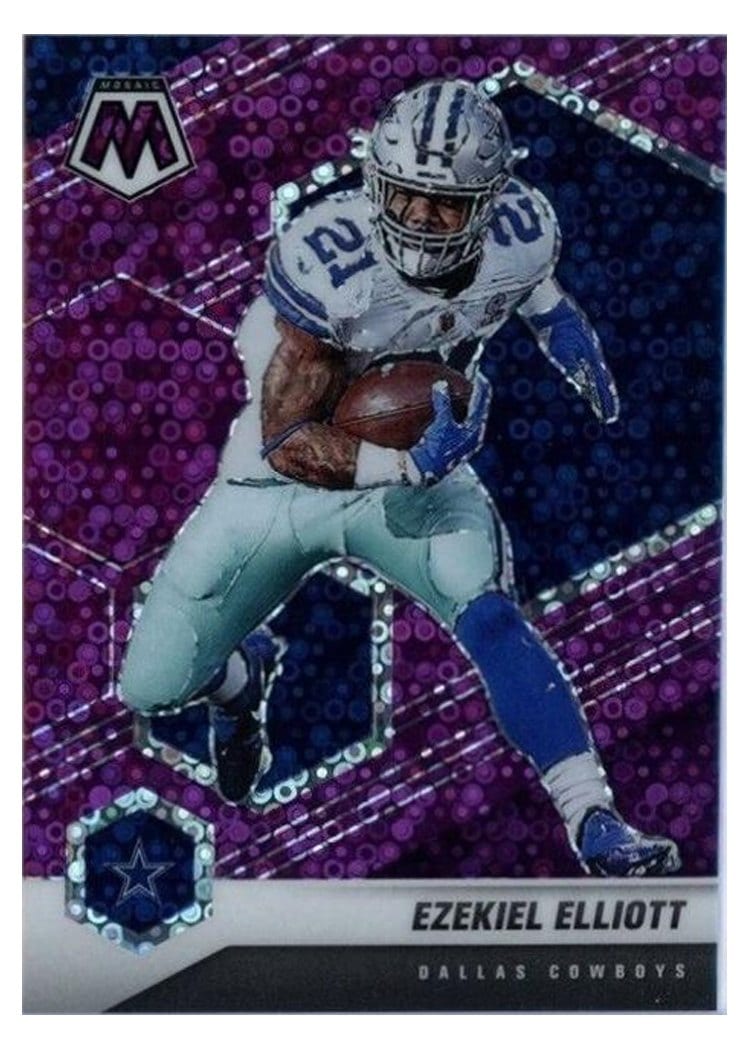 2021 Panini Mosaic Base Set Ezekiel Elliott #60 card