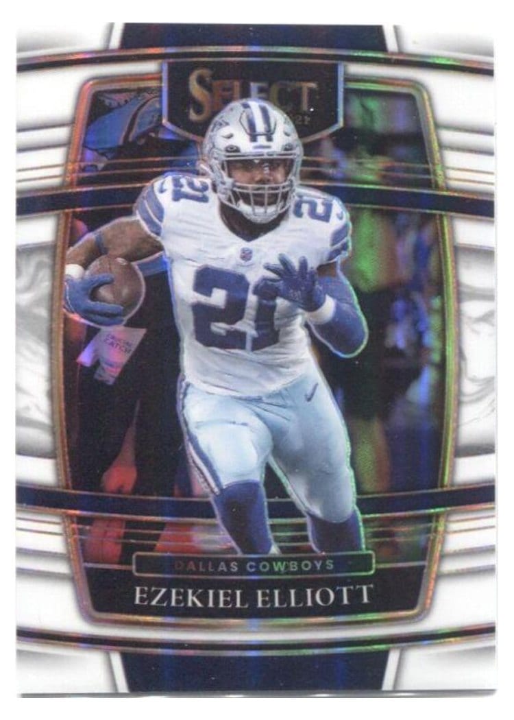 2021 Panini Select Base Set Ezekiel Elliott White #11 card