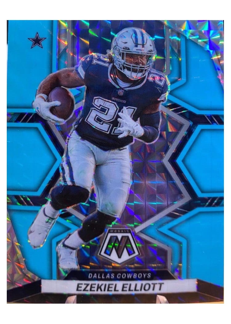 2022 Panini Mosaic Base Set Ezekiel Elliott #53 card