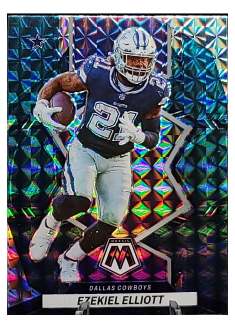 2022 Panini Mosaic Base Set Ezekiel Elliott #53 card