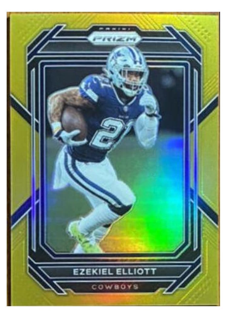 2022 Panini Prizm Base Set Ezekiel Elliott #77 card