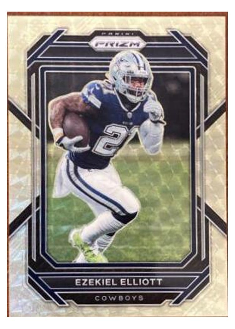 2022 Panini Prizm Base Set Ezekiel Elliott #77 card