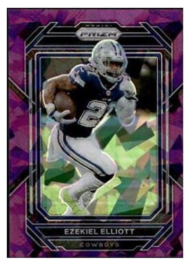 2022 Panini Prizm Base Set Ezekiel Elliott #77 card