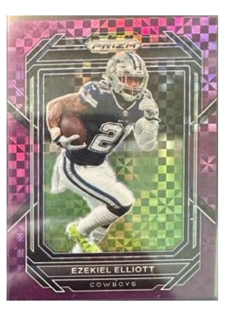 2022 Panini Prizm Base Set Ezekiel Elliott #77 card