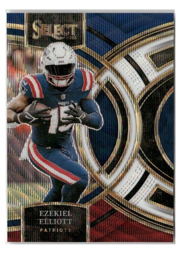 2023 Panini Select Base Set Ezekiel Elliott Tri-Color Prizm #185 card