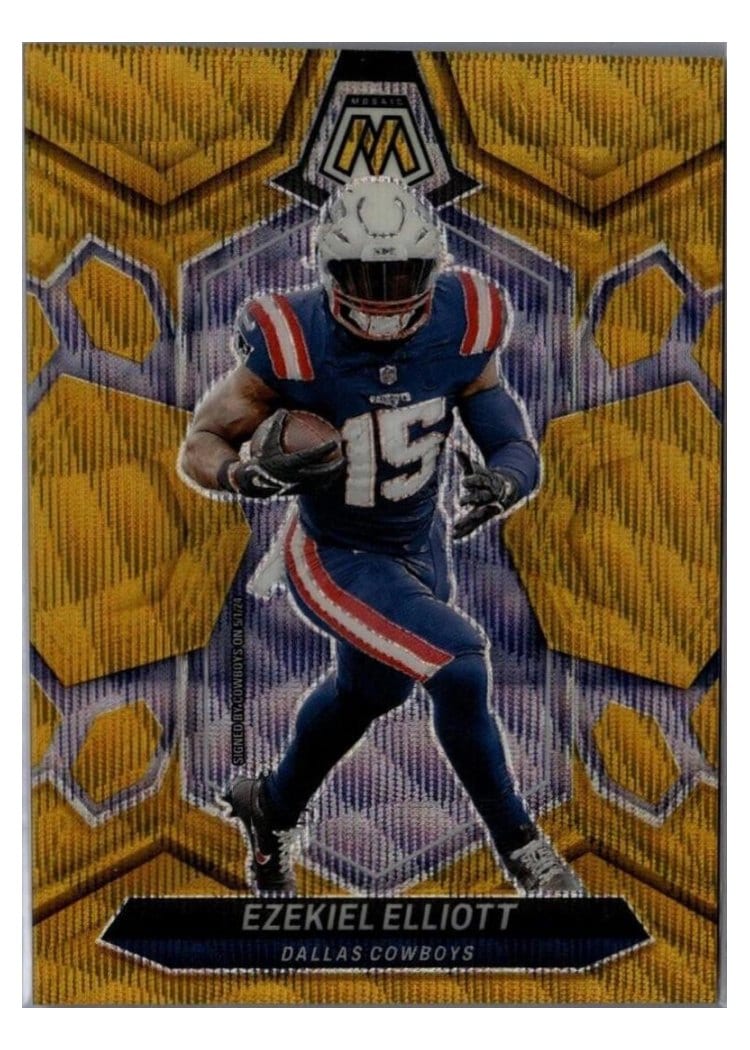 2024 Panini Mosaic Base Set Ezekiel Elliott #58 card