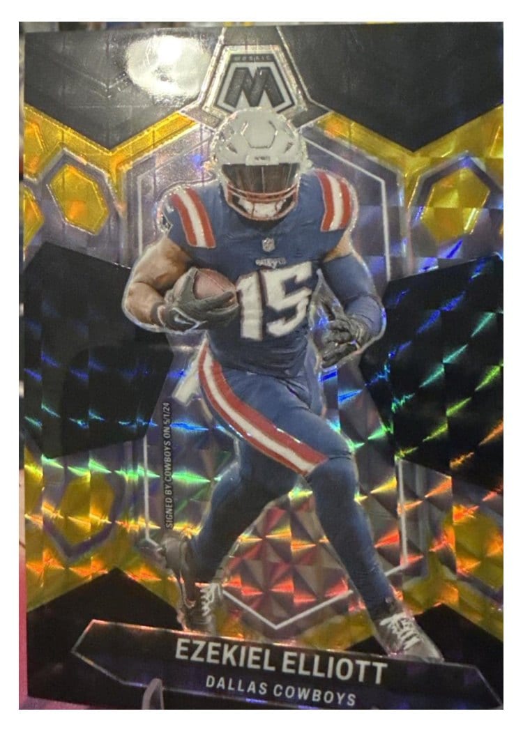2024 Panini Mosaic Base Set Ezekiel Elliott #58 card