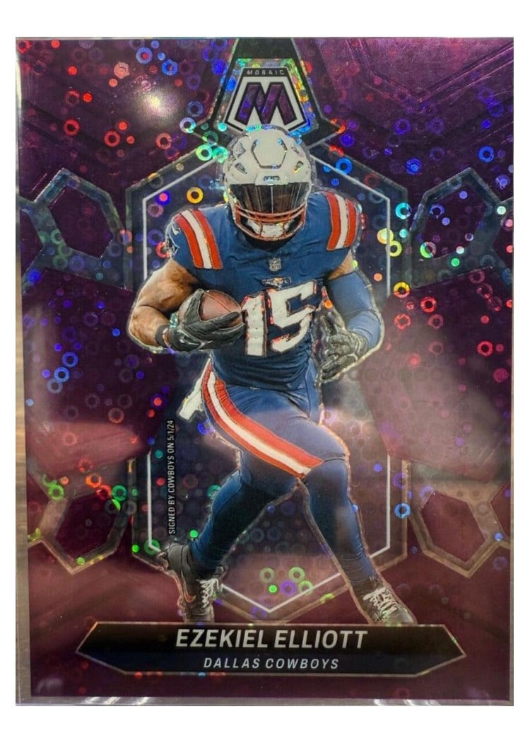 2024 Panini Mosaic Base Set Ezekiel Elliott #58 card