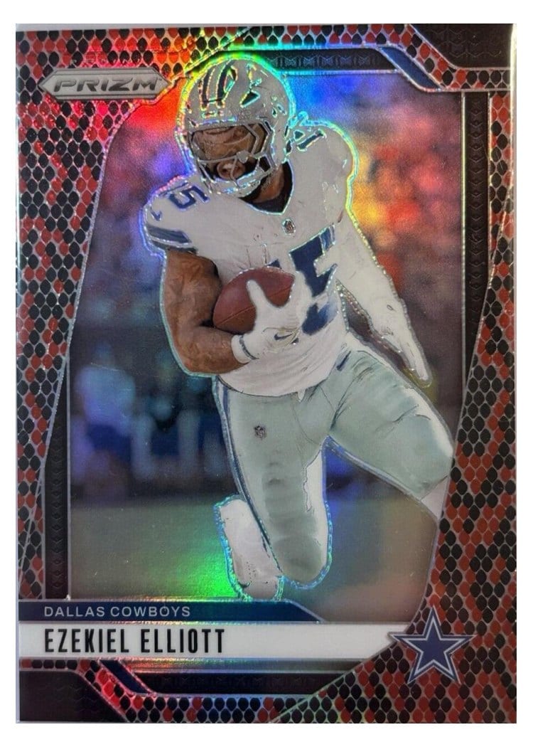 2024 Panini Prizm Base Set Ezekiel Elliott #74 card