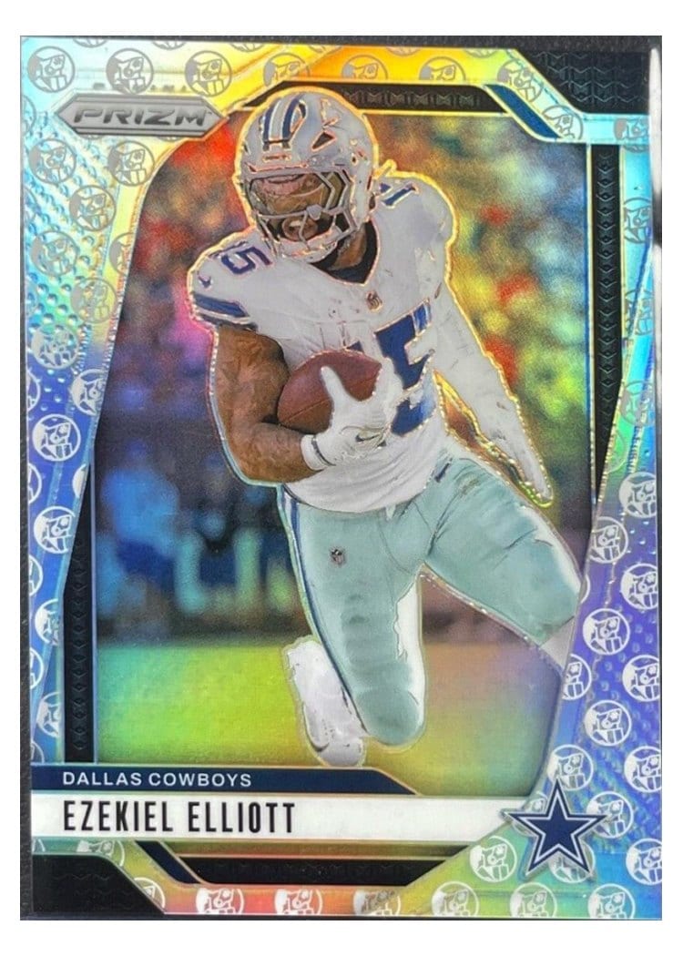 2024 Panini Prizm Base Set Ezekiel Elliott White Knight #74 card