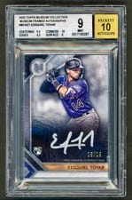 2023 Topps Museum Collection Framed Autographs Silver Ezequiel Tovar #MFA-ET card