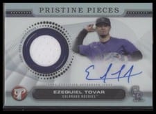2024 Topps Pristine Pieces Autograph Relic Ezequiel Tovar #PPAR-ET card