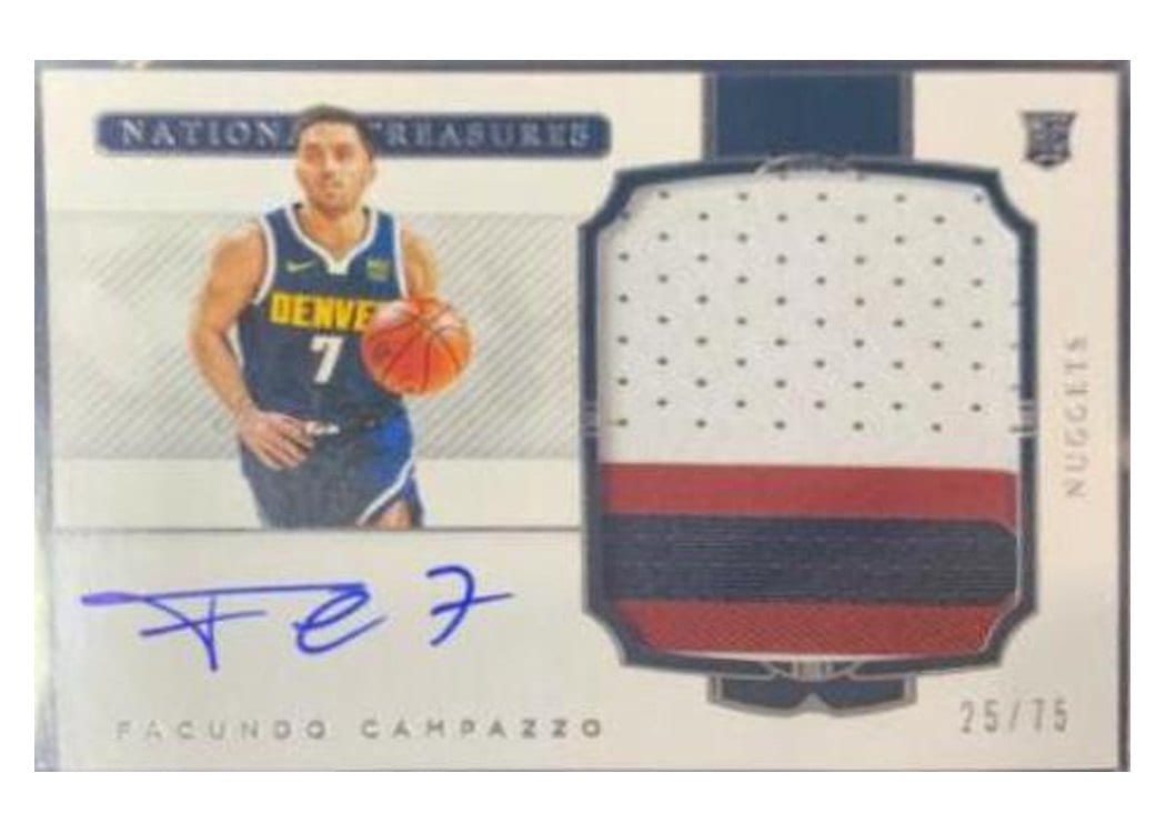 2020 Panini National Treasures Facundo Campazzo #110 card