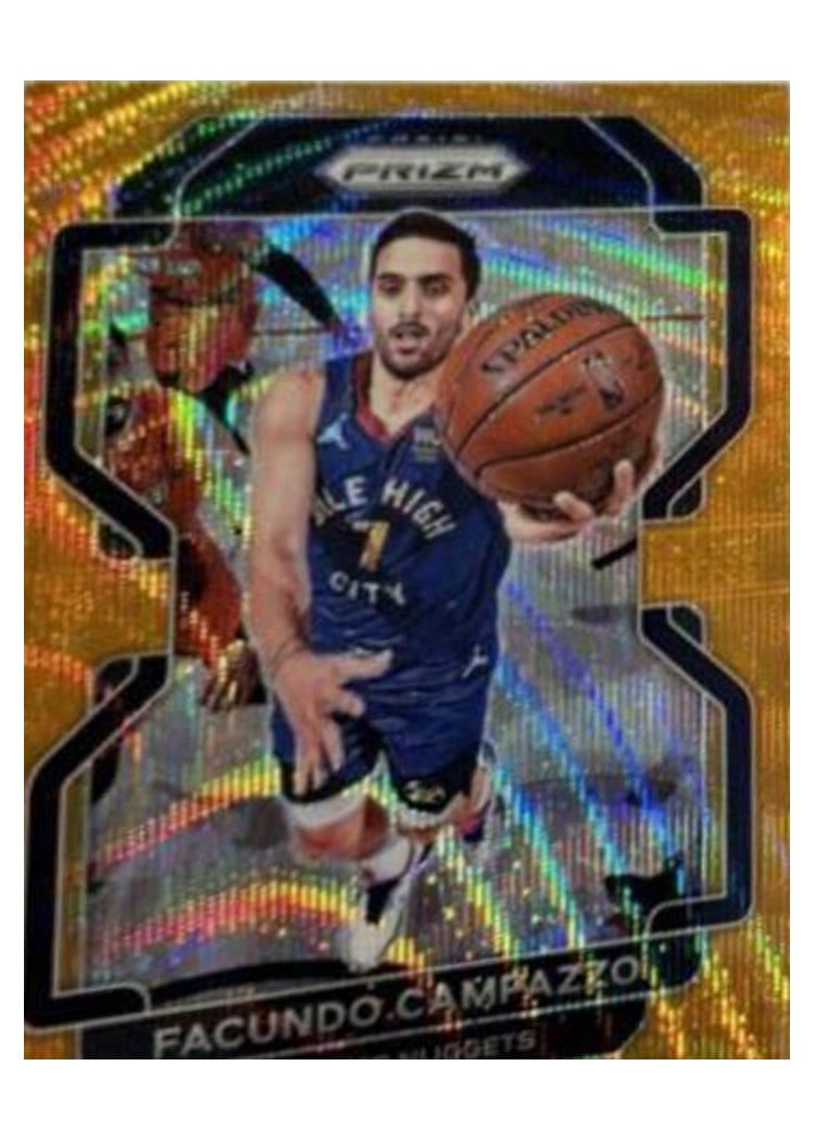 2021-22 Panini Prizm Base Set Facundo Campazzo Orange Wave #54 card