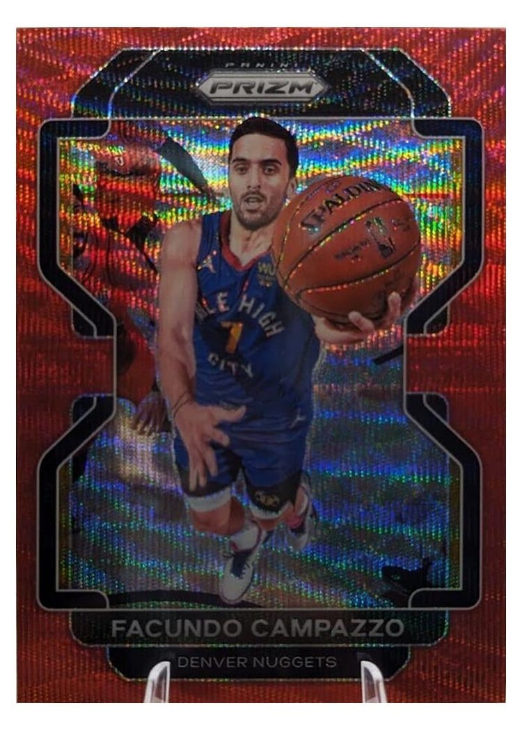 2021-22 Panini Prizm Base Set Facundo Campazzo #54 card