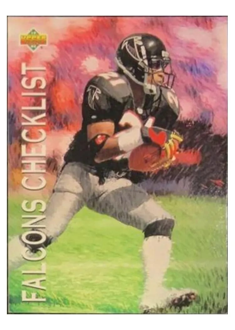 1993 Upper Deck Falcons Checklist #76 card