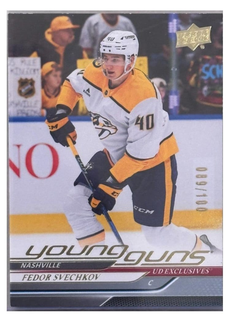 2024-25 Upper Deck Base Set Fedor Svechkov Exclusive #724 card