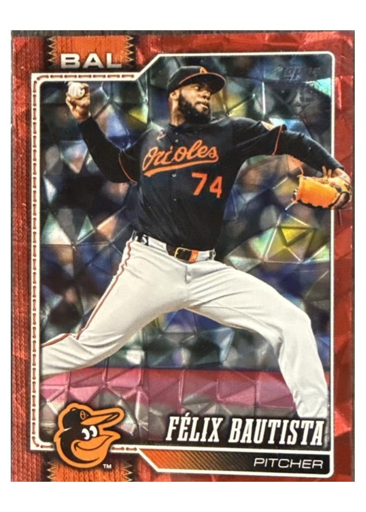 2026 Topps Base Set Félix Bautista Red Sandglitter #128 card