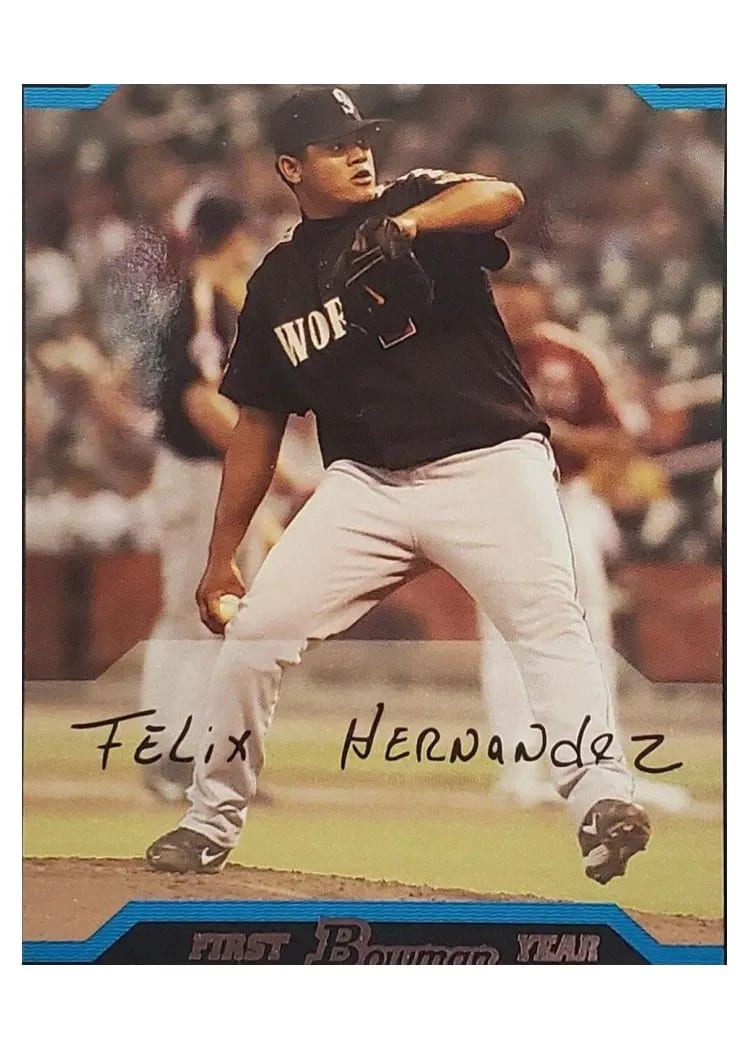 2004 Bowman Draft Picks Felix Hernandez #BDP150 card