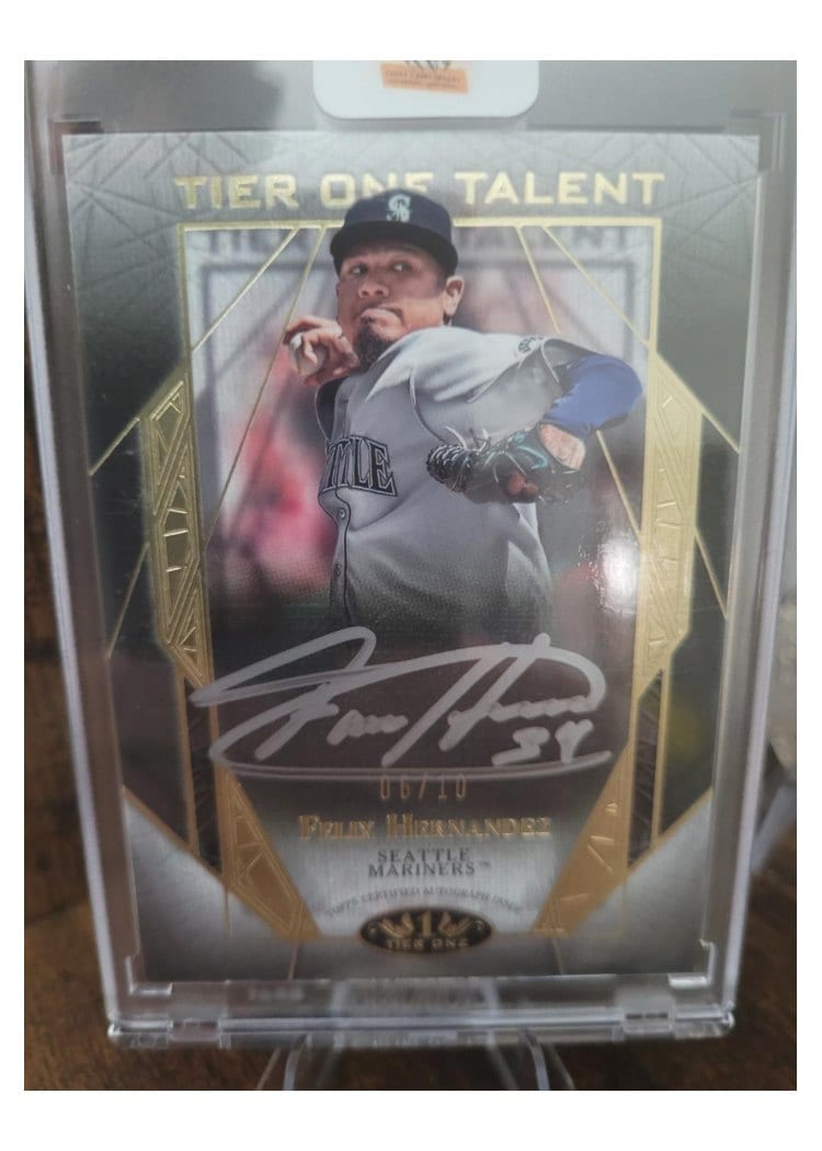 2022 Topps Tier One Talent Autographs Felix Hernandez #T1TA-FH card
