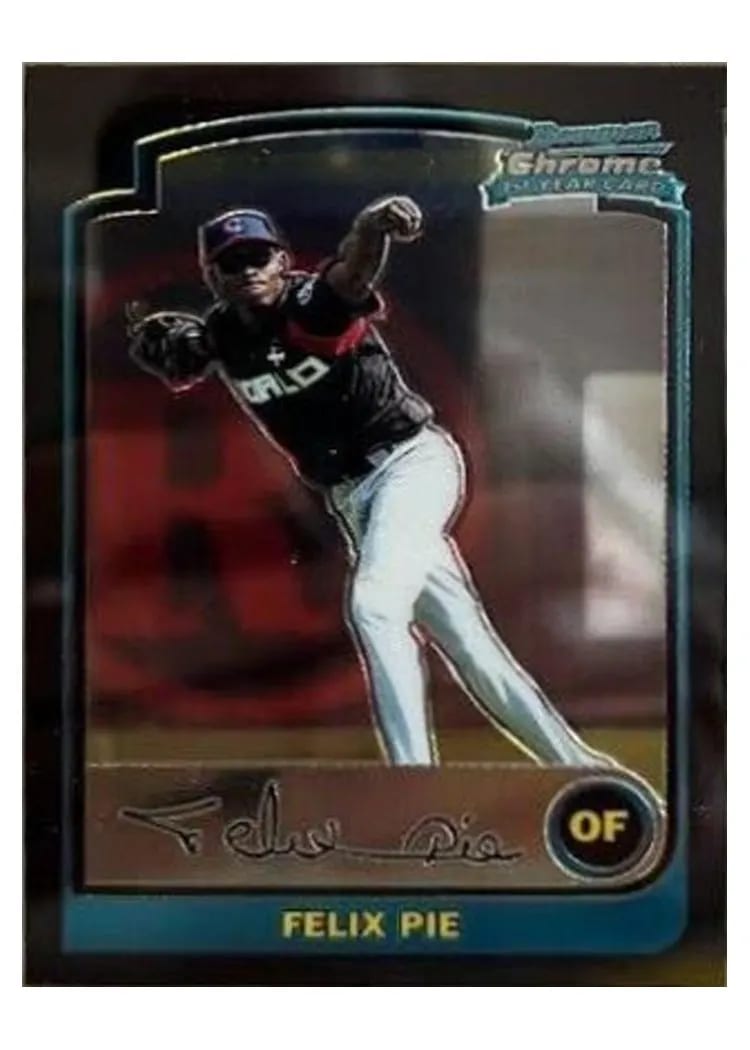 2003 Bowman Chrome Draft Picks Felix Pie #BDP152 card