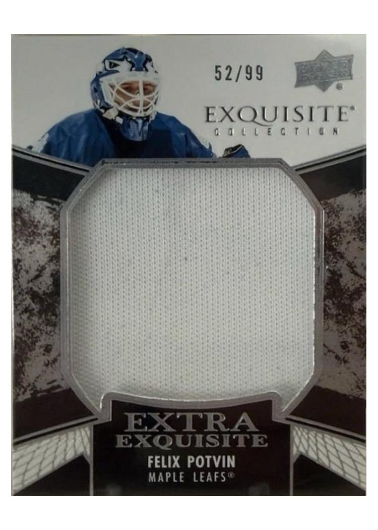 2024-25 Upper Deck Black Diamond Exquisite Collection Extra Exquisite Jersey Felix Potvin #ECE-FP card