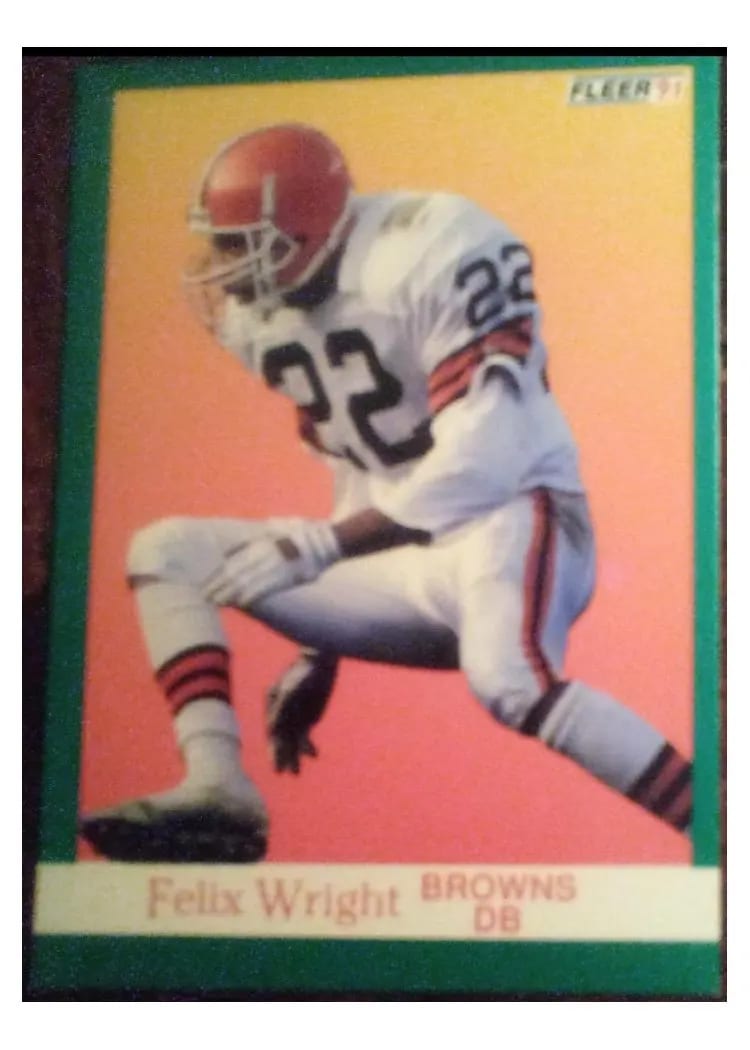 1991 Fleer Felix Wright #42 card