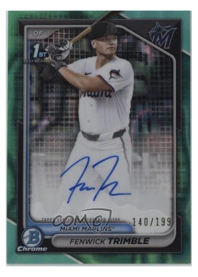 2024 Bowman Draft Chrome Prospect Autographs Fenwick Trimble #CPA-FT card