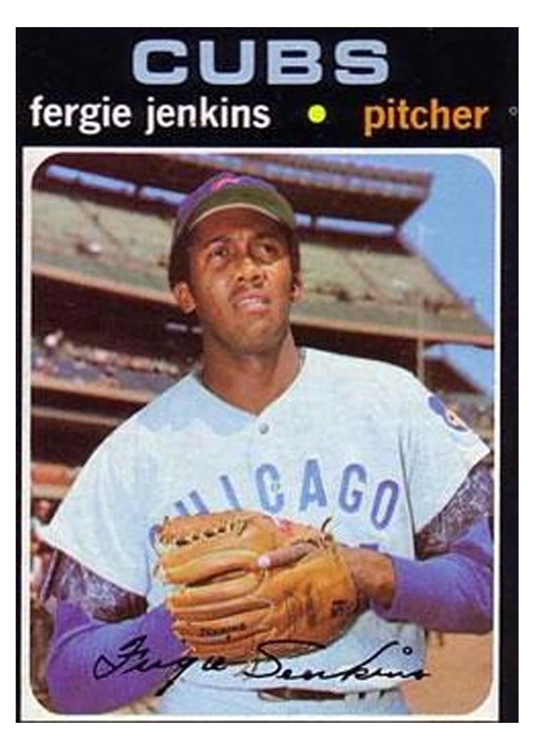 1971 Topps Fergie Jenkins #280 card