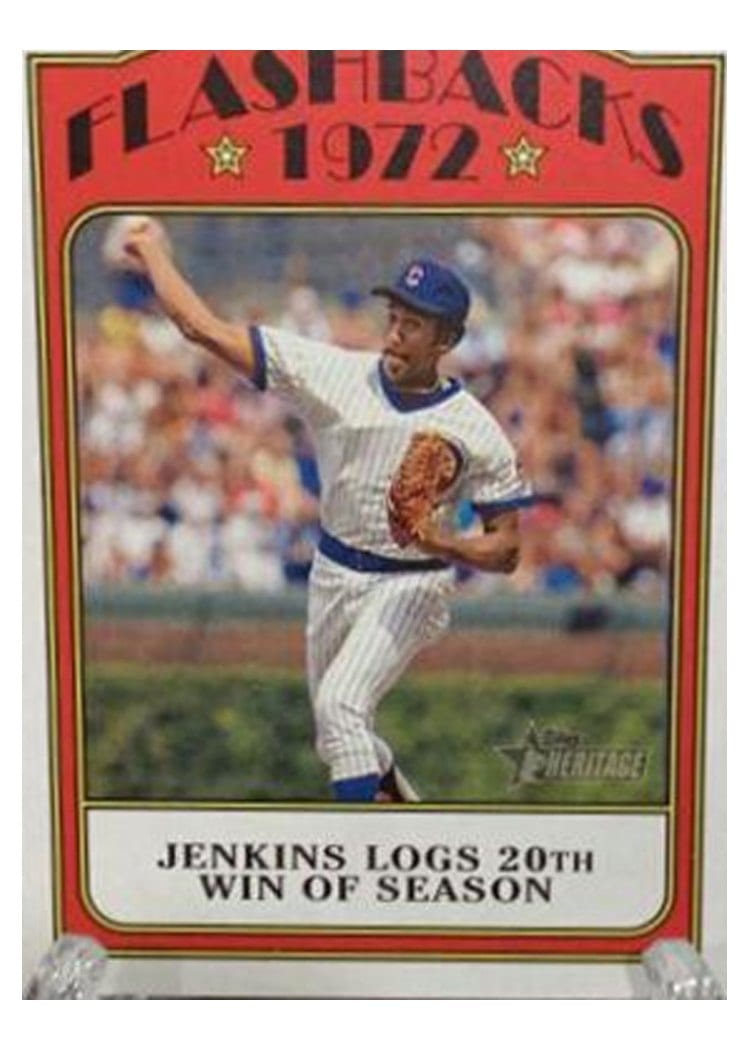 2021 Topps Heritage Baseball Flashbacks Fergie Jenkins #BFB-FJ card