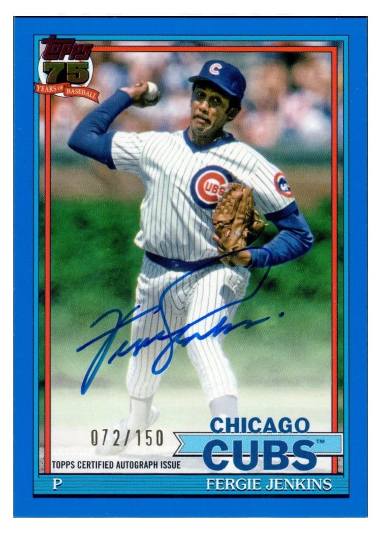 2026 Topps 1991 Topps Autographs Fergie Jenkins #91A-FJ card