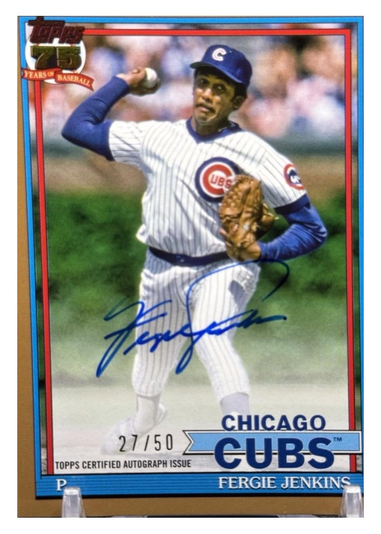 2026 Topps 1991 Topps Autographs Fergie Jenkins #91A-FJ card