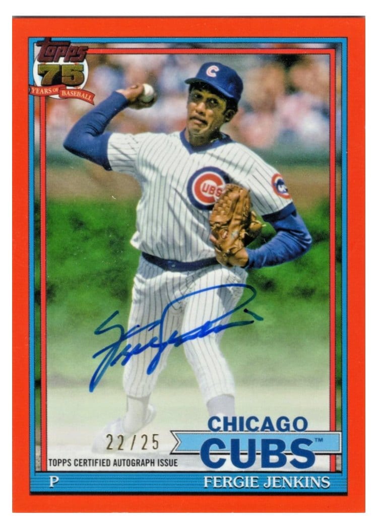 2026 Topps 1991 Topps Autographs Fergie Jenkins #91A-FJ card