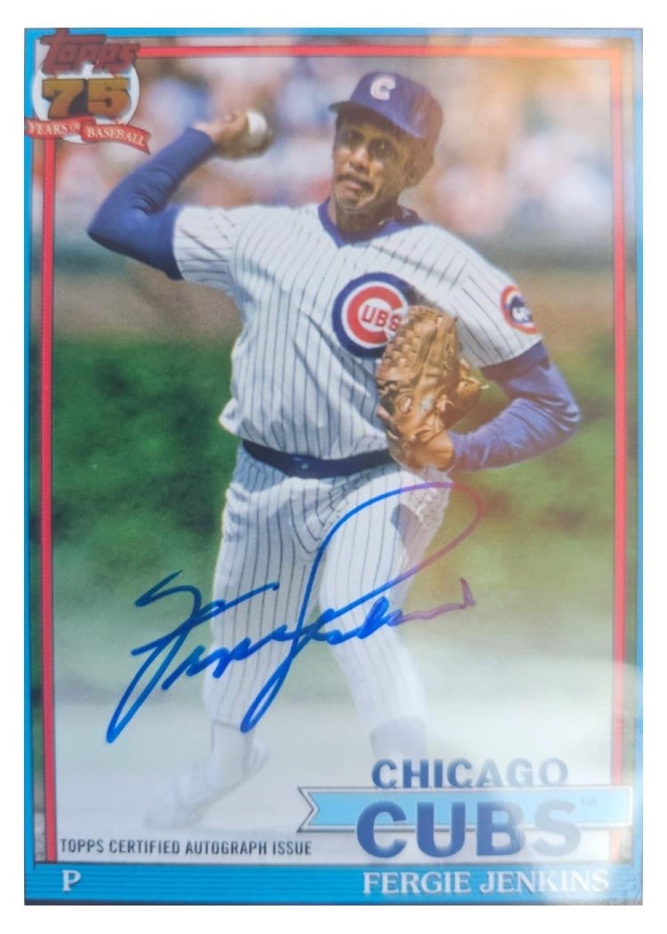 2026 Topps 1991 Topps Autographs Fergie Jenkins #91A-FJ card