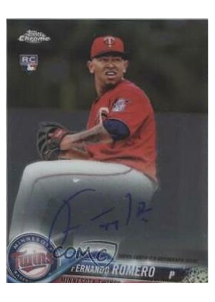 2018 Topps Chrome Rookie Autographs Fernando Romero #RA-FR card