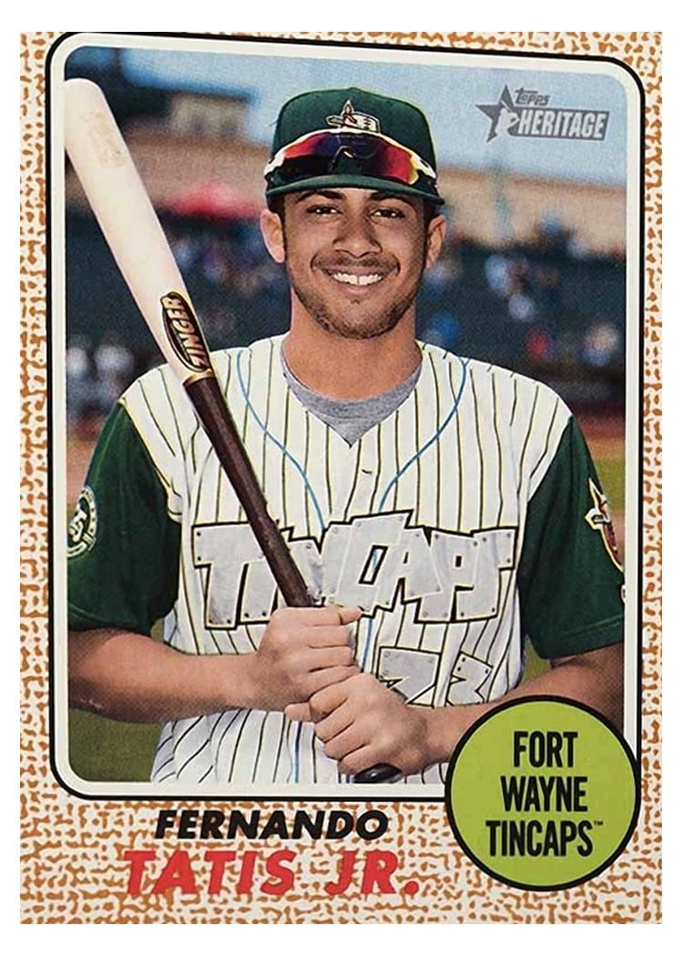 2017 Topps Heritage Minor League Base Set Fernando Tatis Jr. #99 card