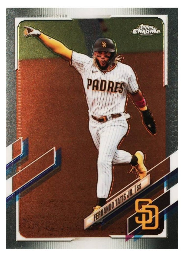 2021 Topps Chrome Base Set Fernando Tatis Jr. #1 card